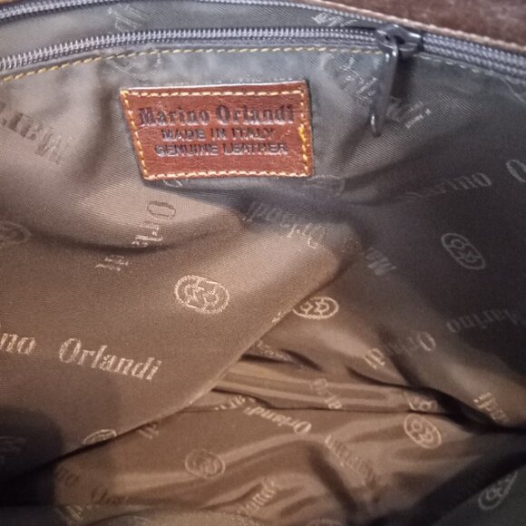 Marino Orlandi Brown Leather Shoulder bag - Picture 6 of 8